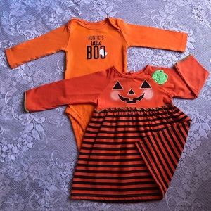 Halloween Bundle baby girl clothing (6-9) months